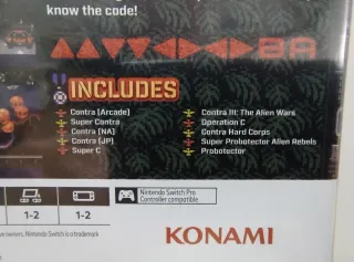 #140 Contra Anniversary Collection Nintendo Switch