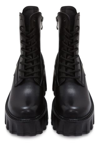 Botas Cesare Gaspari con plataforma negras