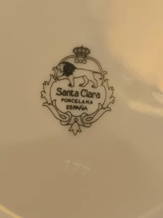 Vajilla Santa Clara Porcelana Azul