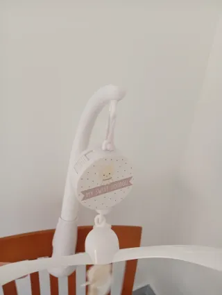 Móvil cuna peluches oso y conejo