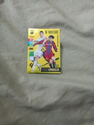 Card Única Messi Ronaldo 15º Aniversario