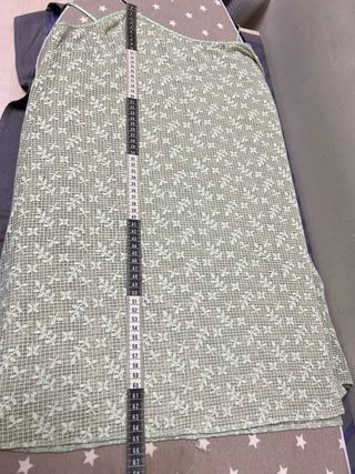 Camisón verde y blanco