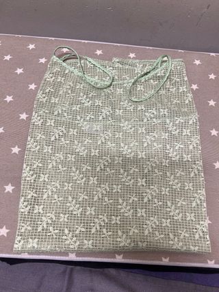 Camisón verde y blanco