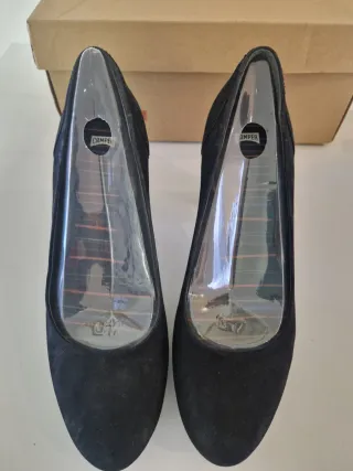 Zapatos Camper Negros Mujer Tacón