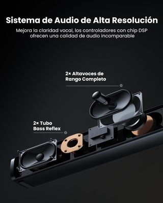 Barra de Sonido Mevosto Negra NUEVA