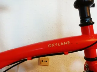 Bici plegable roja