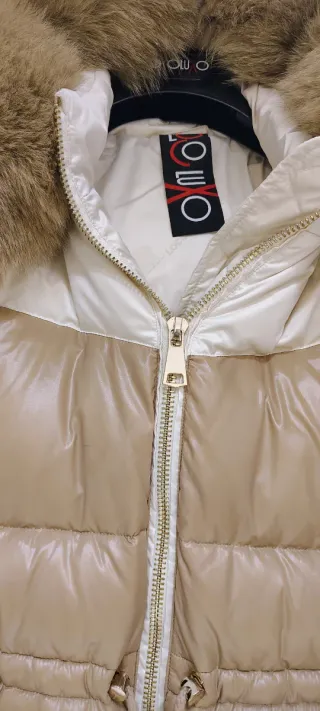 Plumífero Loco Luxo Beige Talla M