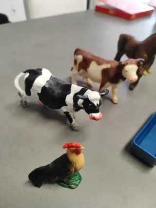 Lote animales granja y accesorios