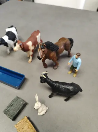 Lote animales granja y accesorios