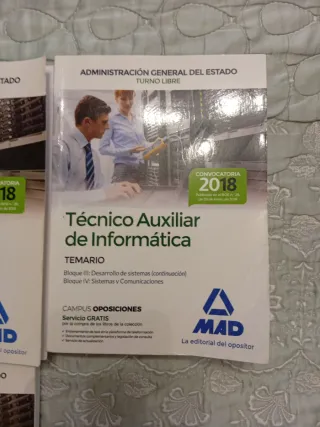 Libros oposicion Tec. Aux informática