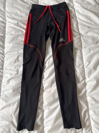 Mallas Adidas Negras y Rojas