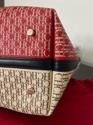 Bolso Tote CH Beige y Rojo