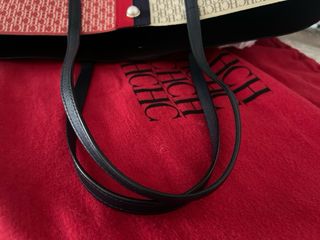 Bolso Tote CH Beige y Rojo