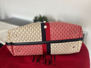 Bolso Tote CH Beige y Rojo