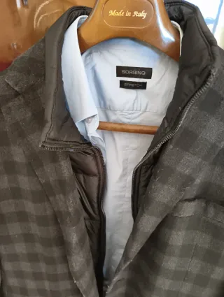 Cappottino uomo con camicia sorbino in regalo XXL