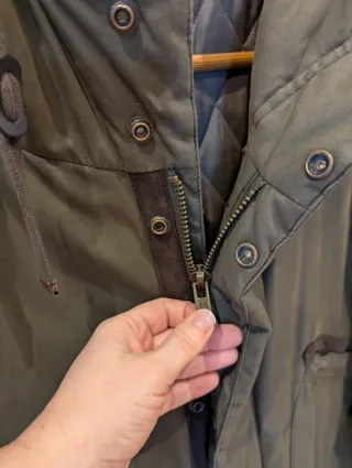 Parka de Mango color verde, Talla XL