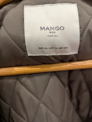 Parka de Mango color verde, Talla XL