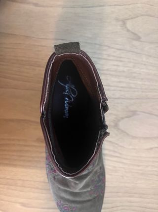 Botines Alpe Ante Marrón y Morado