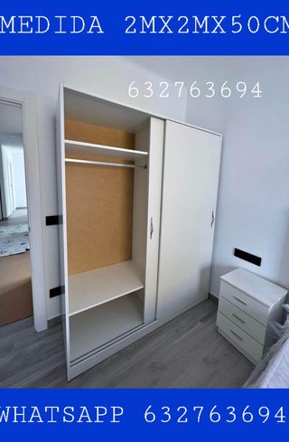 Armario corredero 2m x 2m x 50cm