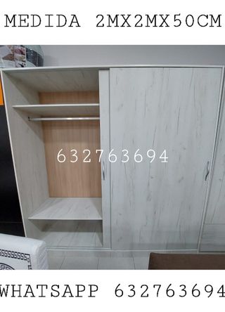 Armario corredero 2m x 2m x 50cm