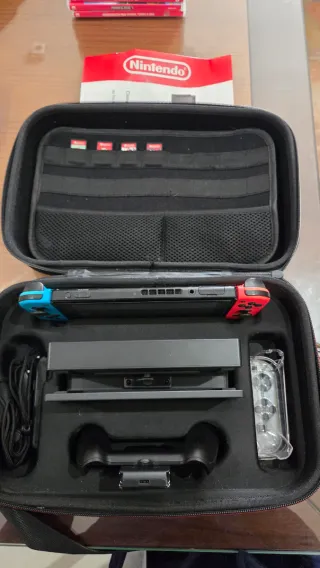 Nintendo Switch + 9 Juegos + Accesorios