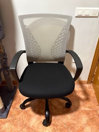 Silla de estudio negra y gris