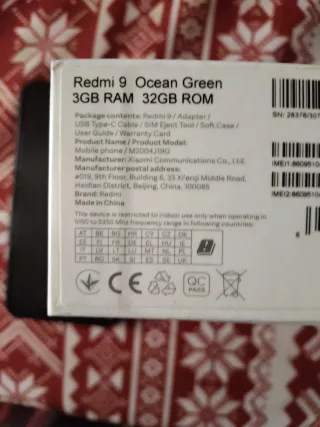 Xiaomi Redmi 9 Negro/Verde