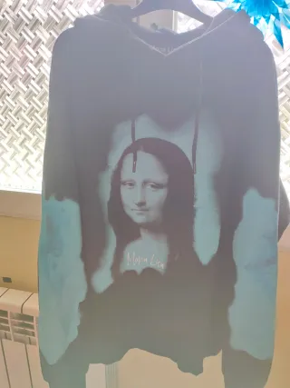 Sudadera Mona Lisa Negra y Azul