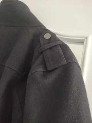 Cazadora negra de paño