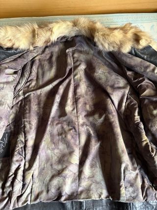 Chaquetón de zorro y piel