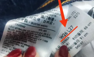 Levis Ribcage Straight Jeans MUJER TALLA w26 L27