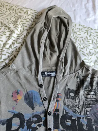 Camiseta Desigual Hombre Talla XL Gris