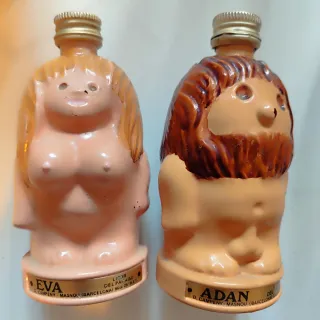 Mini bottiglie di liquore Adamo ed Eva