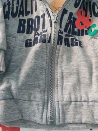 Sudadera Lee Cooper niño gris y amarillo