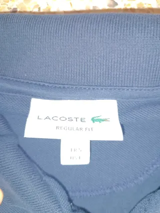 Polo Lacoste Negro Talla M