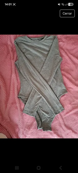 Body gris manga larga
