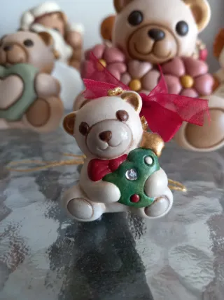 THUN Teddy con brillantino e fiocco rosso