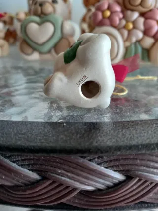 THUN Teddy con brillantino e fiocco rosso