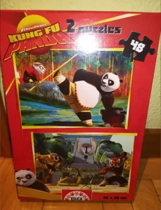 2 puzzles "Kung Fu Panda" 48 piezas
