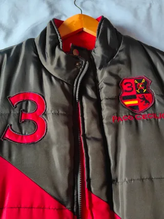 Chaleco Paco Cecilio Negro y Rojo Talla 3