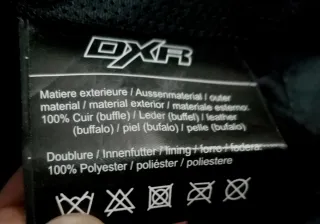 Chaqueta Cuero Moto Hombre Talla 2XL