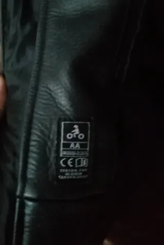 Chaqueta Cuero Moto Hombre Talla 2XL