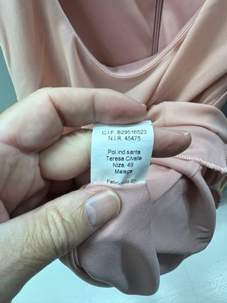 Vestido rosa volantes