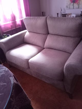 Sofá de 2 plazas gris claro