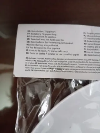 Mini canasta baloncesto para papelera