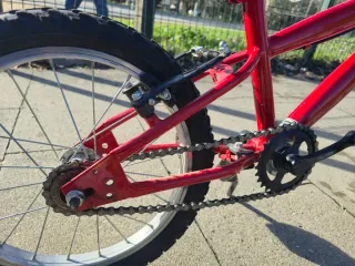 Bicicleta infantil roja 16 pulgadas