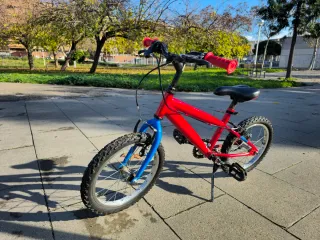 Bicicleta infantil roja 16 pulgadas