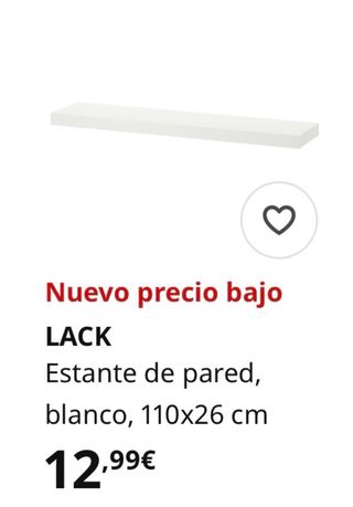 Baldas Lack Ikea madera varios colores