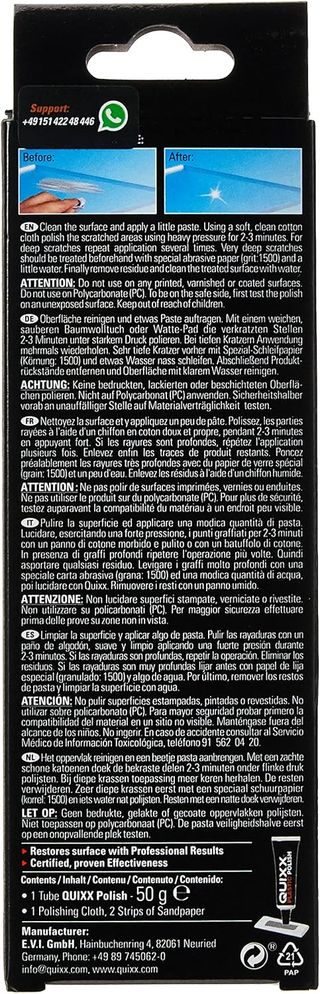 LAMPA 38170 quixx-xerapol borra arañazos