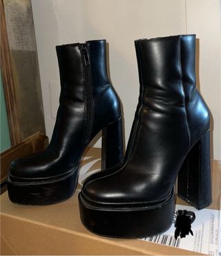 Botines plataforma XXL tacón grueso